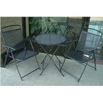 this item benefitusa 3 piece bistro patio set table and chairs outdoor GVFYVLG