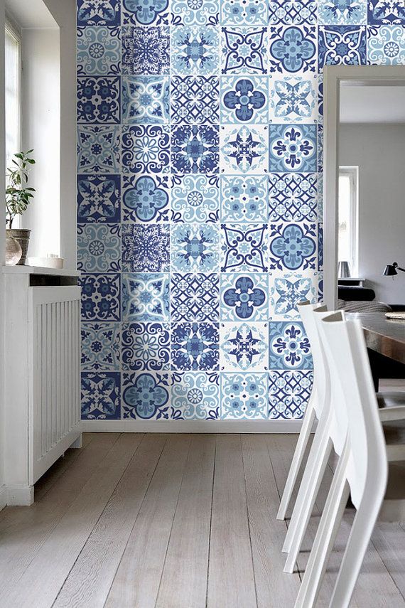 tiles for bathroom portuguese blue - tile stickers - tile decals - kitchen backsplash - tiles QSIUPXA