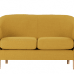 tubby 2 seater sofa, retro yellow HPVJHSO