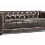 tufted leather sofa picture of preston hand-tufted top-grain leather tuxedo sofa RHPUENS