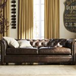tufted leather sofa start 360° product viewer ODVNQNT