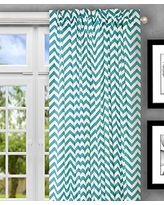 turquoise curtains ellis curtain reston chevron stripe tailored panel curtain, 50 x 63,  turquoise PTZJFYT