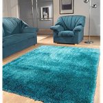 turquoise rug shaggy viscose solid collection, turquoise solid area rug, hand tufted,  approximate size JDGSTDV