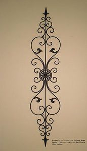 tuscan wrought iron wall decor - can be hung vertically or horizontally. AOPWPRM
