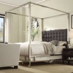 upholstered canopy bed OORDKTQ