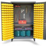 upright tool storage bin cabinet - bin cabinet with pegboard back and ACOABIN