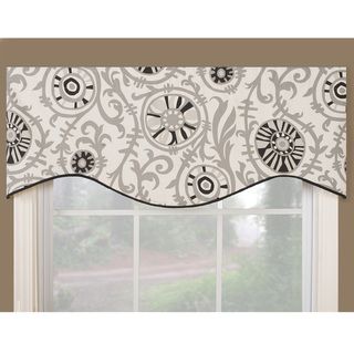 valances soho black modern window valance (soho black 17 inches long x 52 inches KNTRUIB