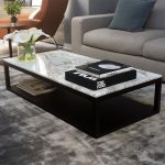 verona marble coffee table in calacatta gold marble top with wenge base AMTGCKZ