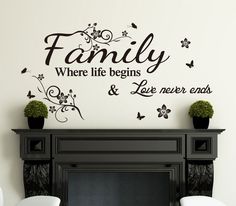 vinyl wall art details about family inspirational wall art quotes vinyl wall sticker/wall  decal- high JIPYBYJ