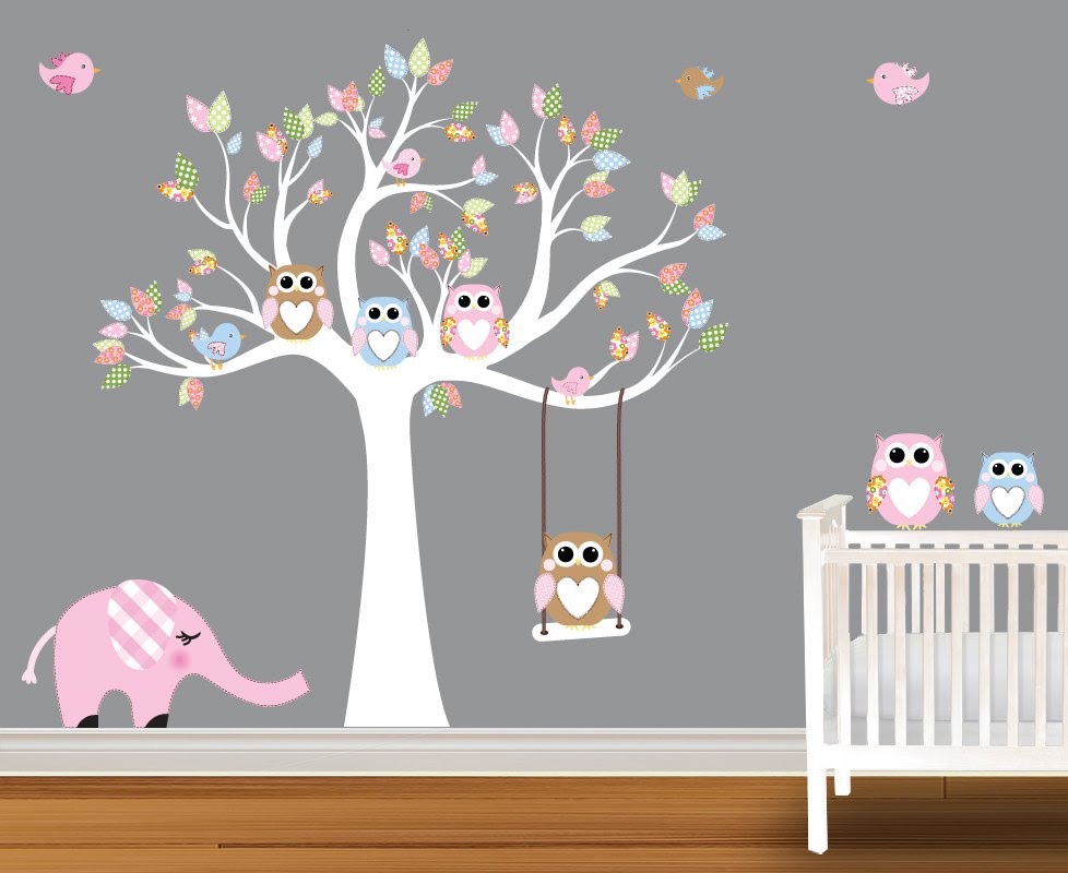 wall decals for nursery baby wall decals - nursery wall decals birch trees - youtube RYZBMFV