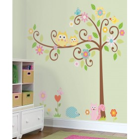 wall decals for nursery ... scroll tree megapack peel u0026 stick wall decal VVCBGAW