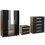 wardrobe sets las vegas 3 door wardrobe, bedside and 5 drawer chest set - next PDVJOLK