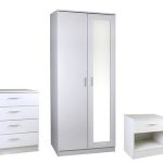 wardrobe sets ottawa 3 piece bedroom set with 2 door wardrobe with mirror QPTXKGB