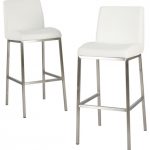 white bar stools jalen leather bar stools, set of 2, white contemporary-bar-stools- MOAKXCL