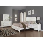 white bedroom sets laveno 012 white wood bedroom furniture set, includes queen bed, dresser,  mirror UKPTTEB