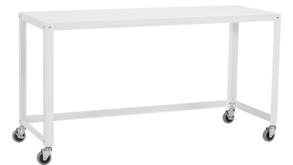 white console table ... go-cart white rolling console table ... RIQXVAW