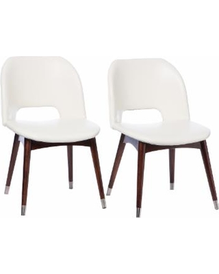 white dining chairs betty modern white leather dining chairs LAZONMF