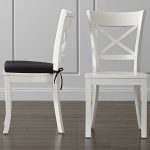 white dining chairs vintner white wood dining chair and cushion | crate and barrel BCEQMTN