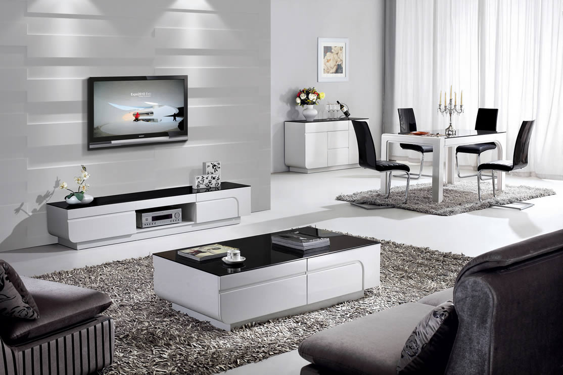 white gloss furniture courbe · oblique high gloss furniture IZGYPXD