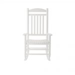 white rocking chair glossy white wood outdoor rocking chair VKFIGCQ