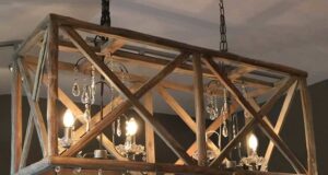 wood chandelier large wooden chandelier with metal and crystal TFIFOPT