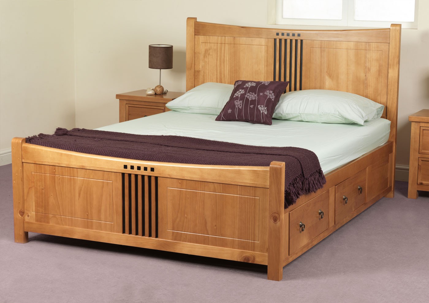 wooden beds bespoke oak bed AWONXHA