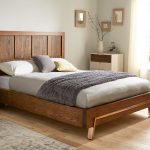 wooden beds grant dark wood and copper bed frame IEALFFO