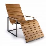 wooden deck chair with armrests garden sun chair by röshults design brda - NQOQDTQ