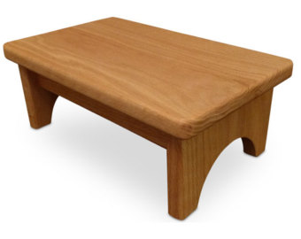 Wooden step stool hollandcraft - wood step stool wooden foot stool bed step stool beside stool OMOMSWK