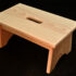 Wooden step stool wood step stool with handle hole unfinished pine 16 DZZHJEX