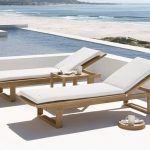 wooden sun loungers cushions ideas white cushions outdoor furniture ideas LBOURXM