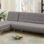2 pcs grey polyfiber adjustable sectional sofa bed set GYGNEPZ
