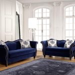 2 pcs royal blue sofa set MSMVINN