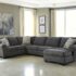 3 piece sectional sofa benchcraft sorenton 3-piece sectional with chaise - item number: 2860066+34+ TVYOBPL