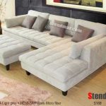 3pc new modern gray microfiber sectional sofa s168rg XJTYZBU