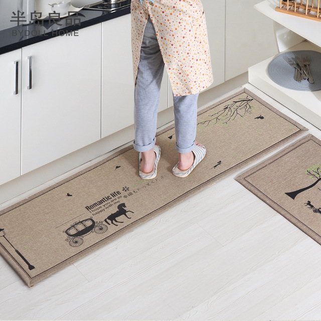 50x80cm+50x160cm/set anti-slip kitchen carpet/bath mat home entrance/ UNFCGXS