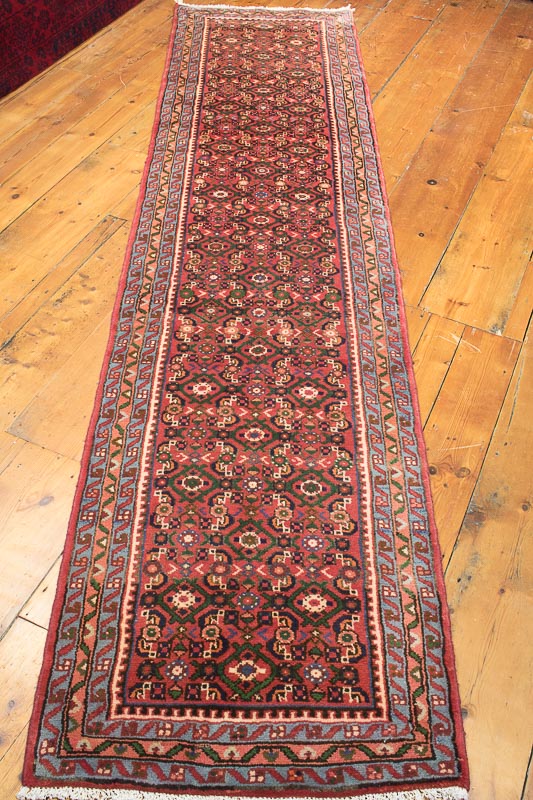 8482 persian hosseinabad carpet runner rug 73x302cm GPXUQTM