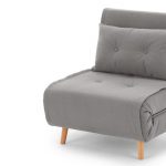 a single sofa bed, in marshmallow grey NJBTTMD