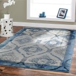 amazon.com: contemporary rugs for living room 5x8 blue area rug modern rugs JUZUGVK
