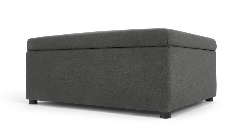 an ottoman single sofa bed in sterling grey JSUZAGW