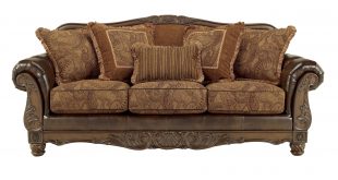 ashley furniture fresco durablend antique sofa click to enlarge ... KWQZUKY