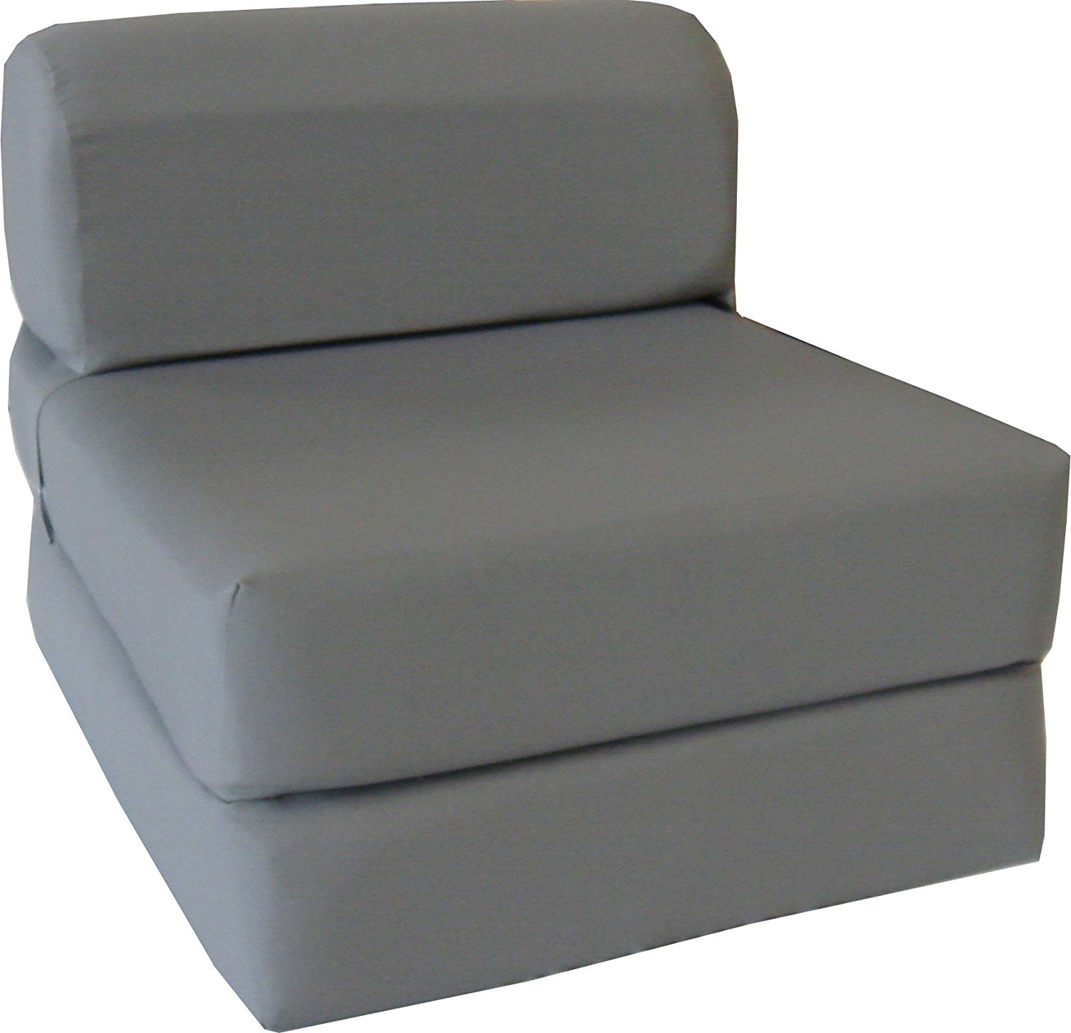 bed with sofa amazon.com: gray sleeper chair folding foam bed sized 6 XOZASUJ