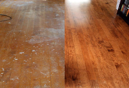 before and after wood floor refinishing VOFYFSL