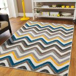 Best rug amazon.com: new fashion zigzag style large area rugs 8x11 clearance under  100 QFVQHLO