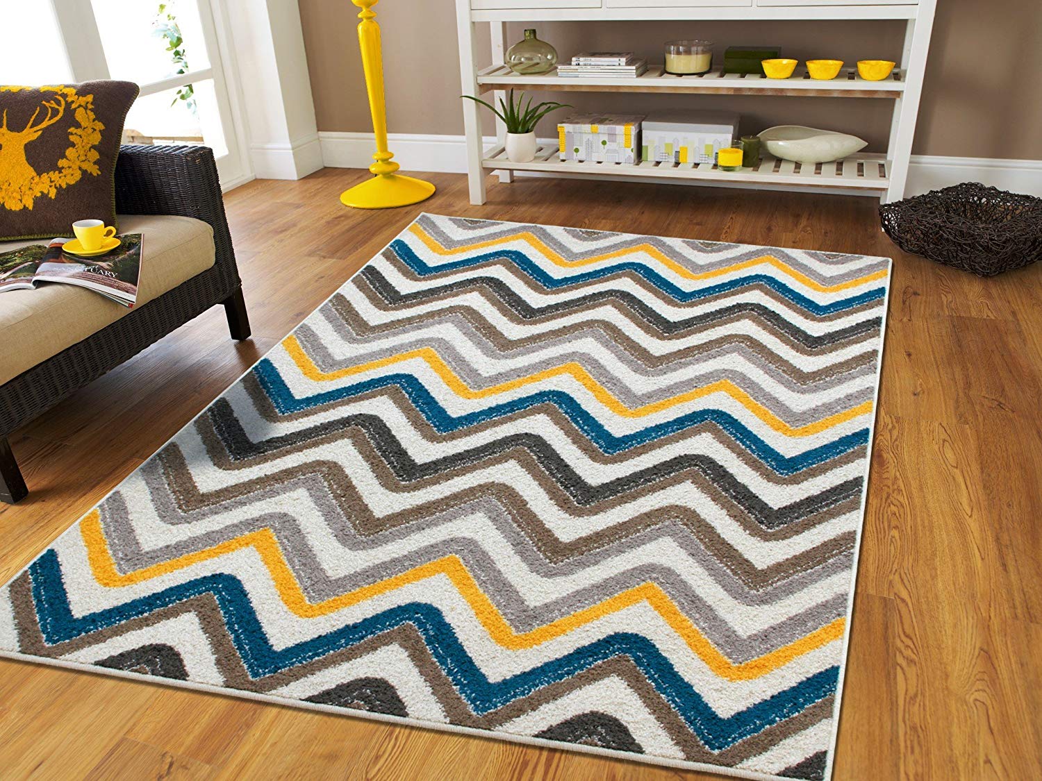 best rugs amazon.com: new fashion zigzag style large area rugs 8x11 clearance under  100 NGUBGPM