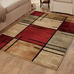 better homes and gardens spice grid area rug UDZJBRC