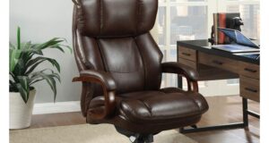 big office chairs la-z boy fairmont biscuit brown bonded leather executive office chair DGPJWBA