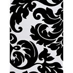 Black and white area rugs 3459 black white damask 5u00272 x 7u00272 modern abstract area rug carpet FRRQPGK