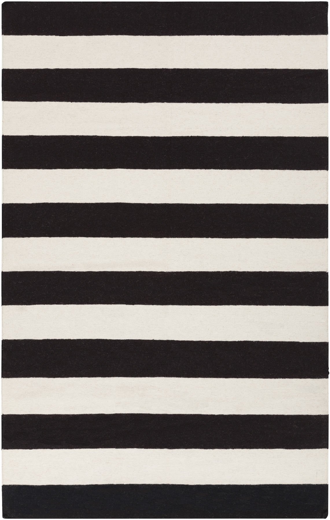 Black and white area rugs frontier collection 100% wool area rug in jet black and white design by CYCTNPA
