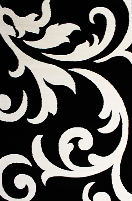 Black and white area rugs metro scroll rug, black and white, ... BHSWBOZ
